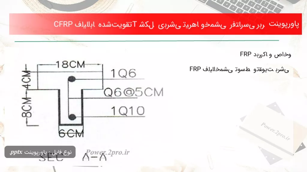 دانلود پاورپوینت ﺑﺮرﺳﯽ رﻓﺘﺎر ﺧﻤﺸﯽ و ﺑﺮﺷﯽ ﺗﯿﺮﻫﺎی T ﺷﮑﻞ تقویت‌شده ﺑﺎ اﻟﯿﺎف CFRP - کد114972