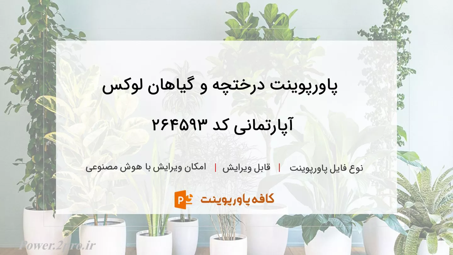 درختچه و گیاهان لوکس آپارتمانی