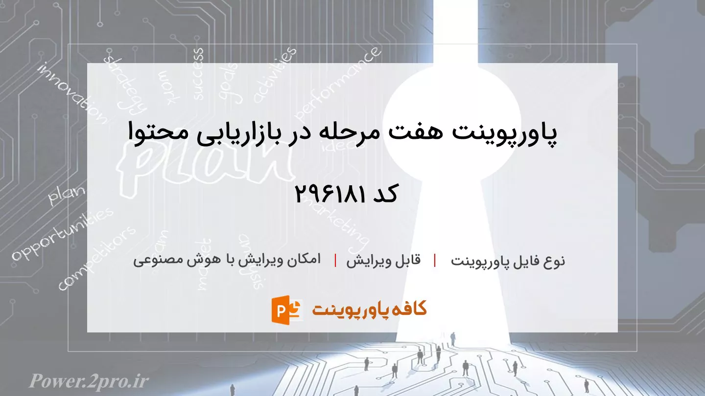 دانلود پاورپوینت هفت مرحله در بازاریابی محتوا کد 296181