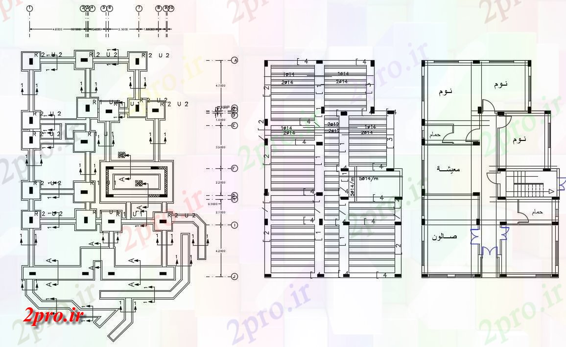 دانلود  نقشه مسکونی ، ویلا ، دوبلکس ، اپارتمان 11×17 متر (کد30015)