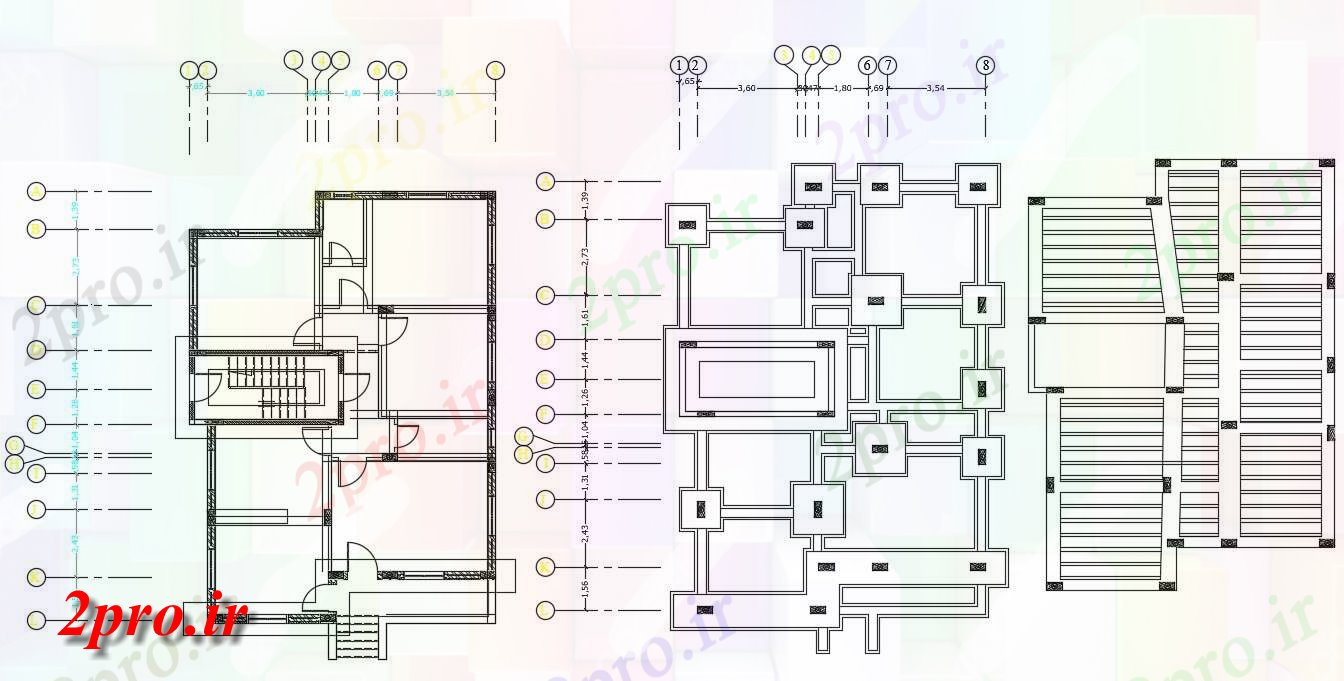 دانلود  نقشه مسکونی ، ویلا ، دوبلکس ، اپارتمان 11×15 متر (کد30039)