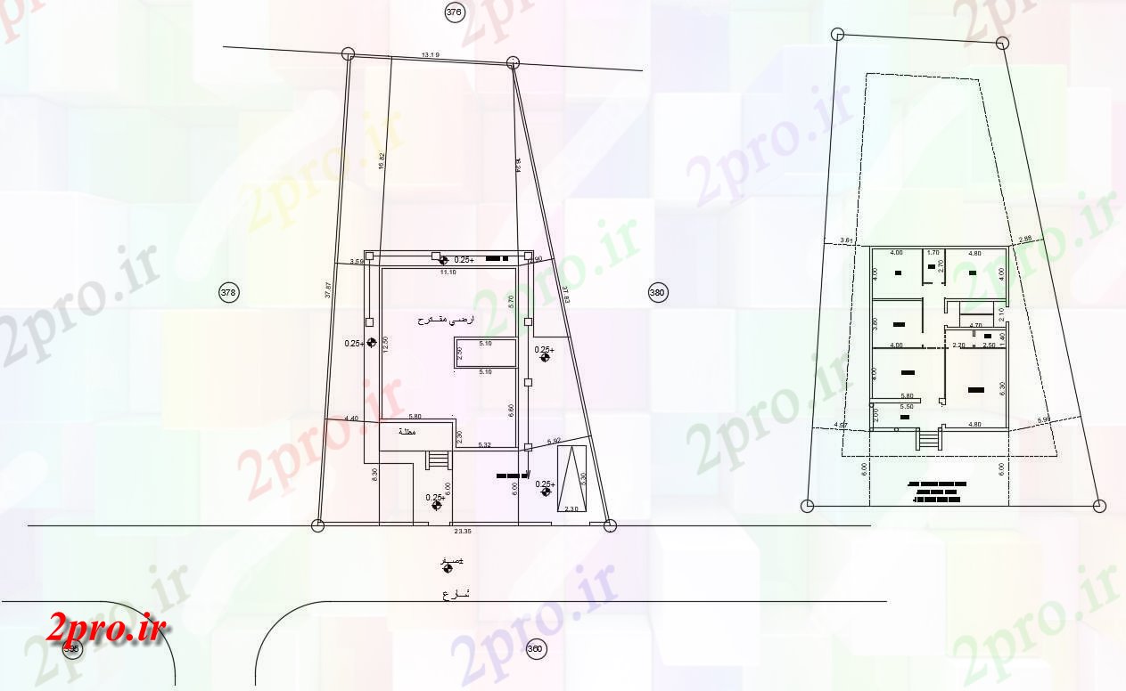 دانلود  نقشه مسکونی ، ویلا ، دوبلکس ، اپارتمان 10×14 متر (کد30110)