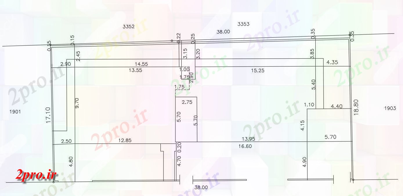 دانلود  نقشه مجتمع مسکونی ، اپارتمان   (کد30184)