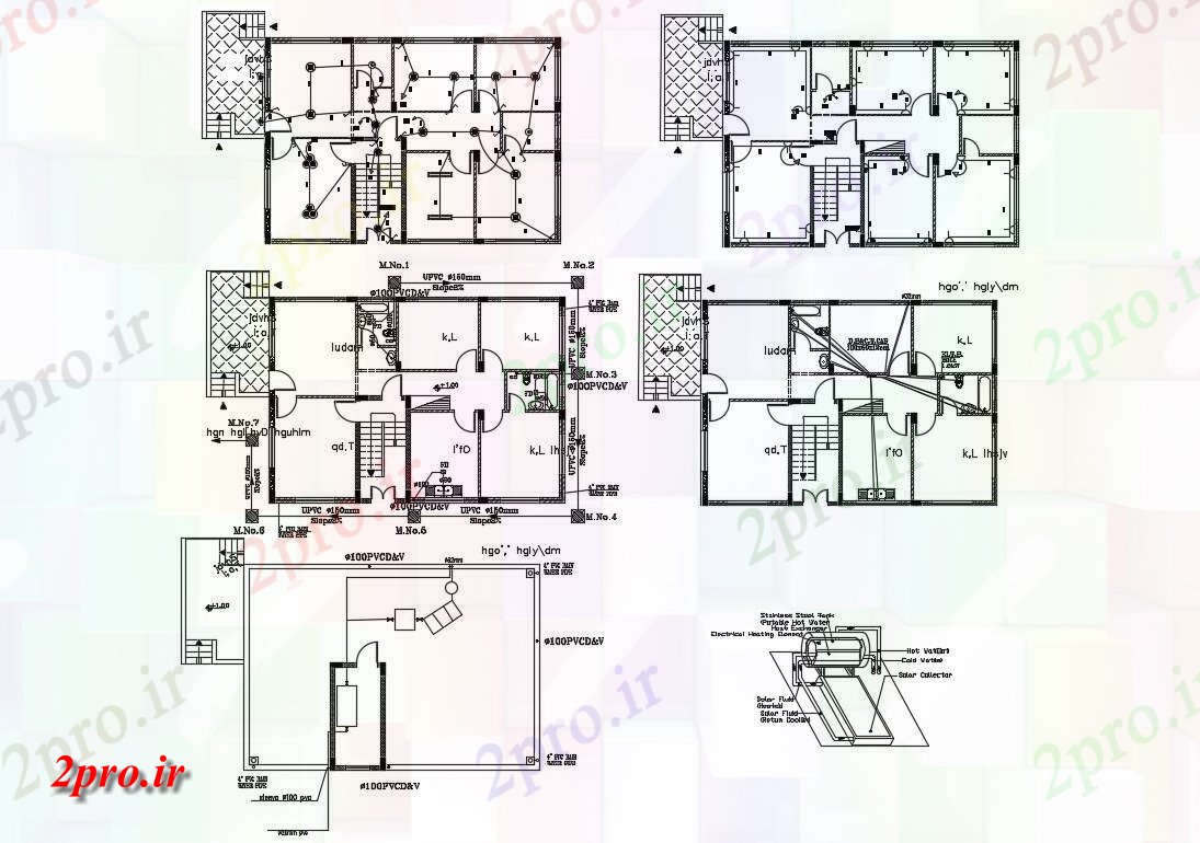 دانلود  نقشه مسکونی ، ویلا ، دوبلکس ، اپارتمان 11×17 متر (کد30457)