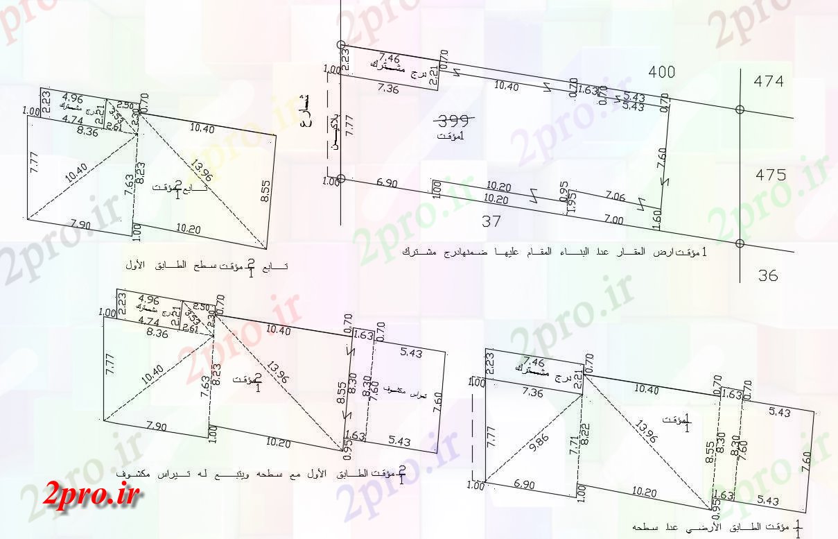 دانلود  نقشه سایت ، طرح زمین  (کد30508)