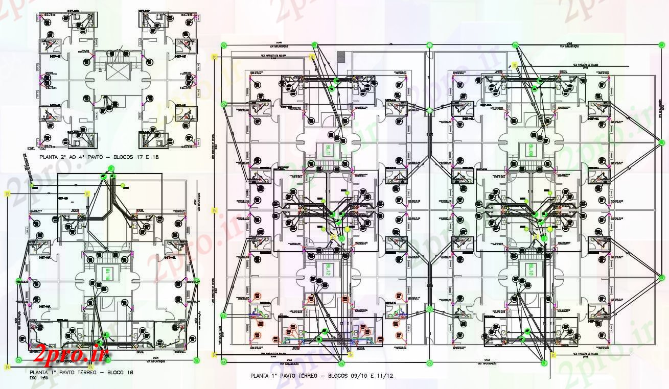 دانلود  نقشه سیم کشی برق ساختمان  (کد30573)