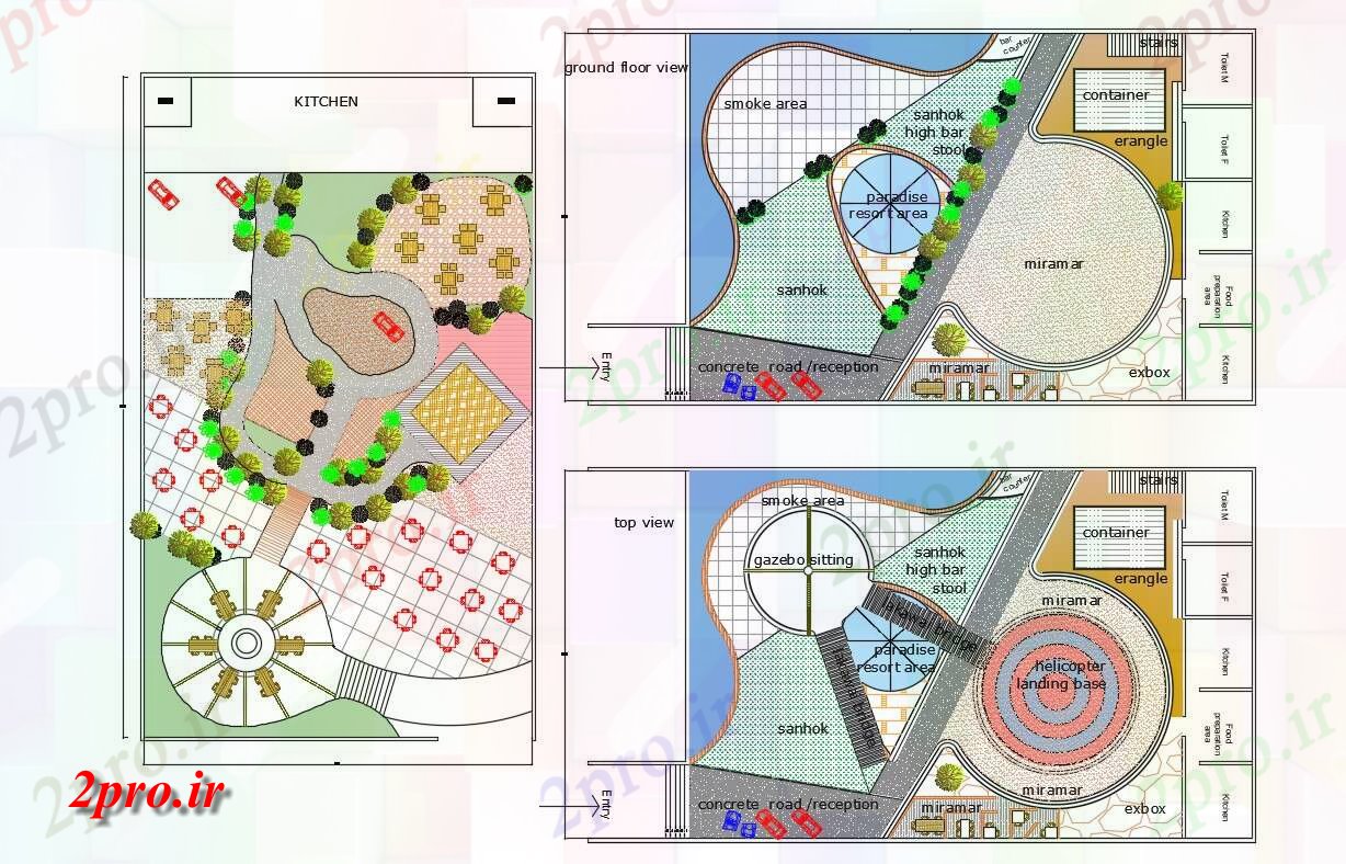 دانلود نقشه طراحی باغ طراحی محوطه ، پارک   (کد30653)