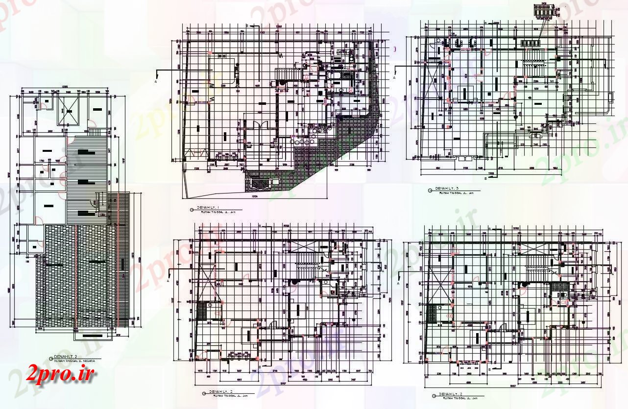 دانلود نقشه مسکونی ، ویلا ، دوبلکس ، اپارتمان 15×21 متر (کد30887)