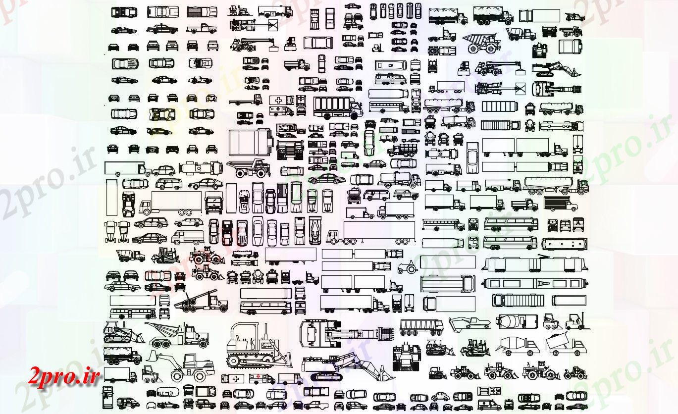 دانلود نقشه بلوک مبلمان ماشین آلات ، ماشین ، خودرو   (کد31156)