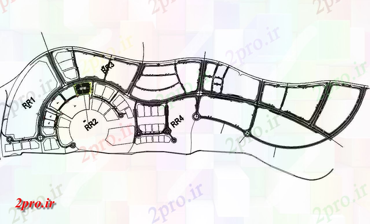 دانلود نقشه شبکه جاده  (کد31405)