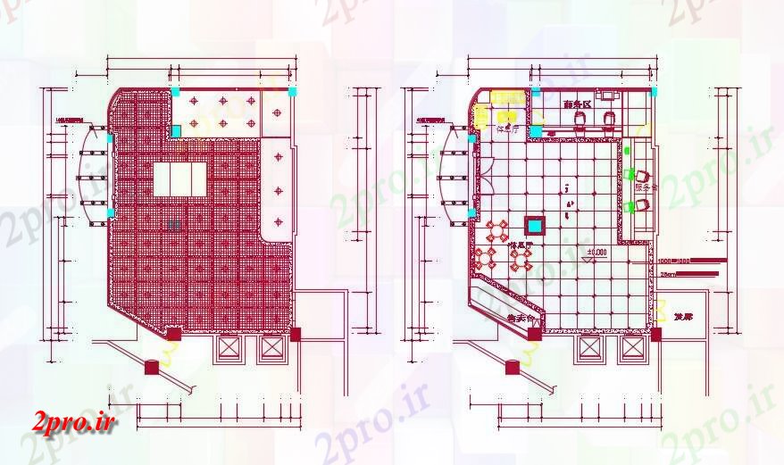 دانلود نقشه هتل ،مهمانسرا ، خوابگاه ، متل 11×15 متر (کد31937)