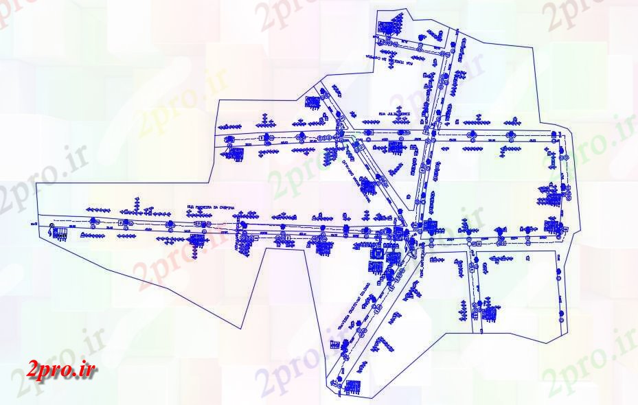 دانلود نقشه سایت پلان ، شهرک ، بلوک بندی ، طراحی سایت   (کد32037)