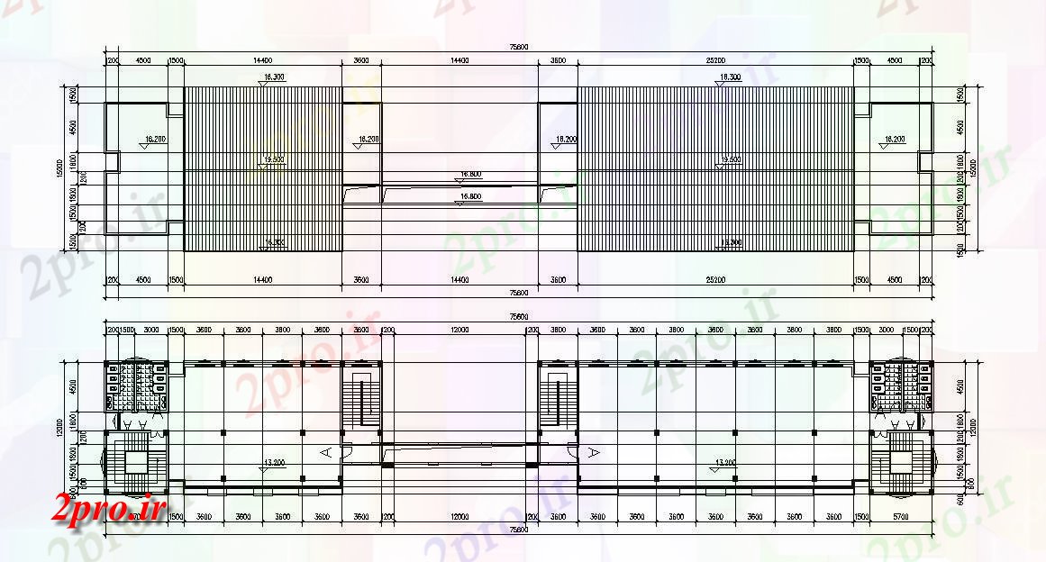 دانلود نقشه طبقات ساختمان  (کد32519)