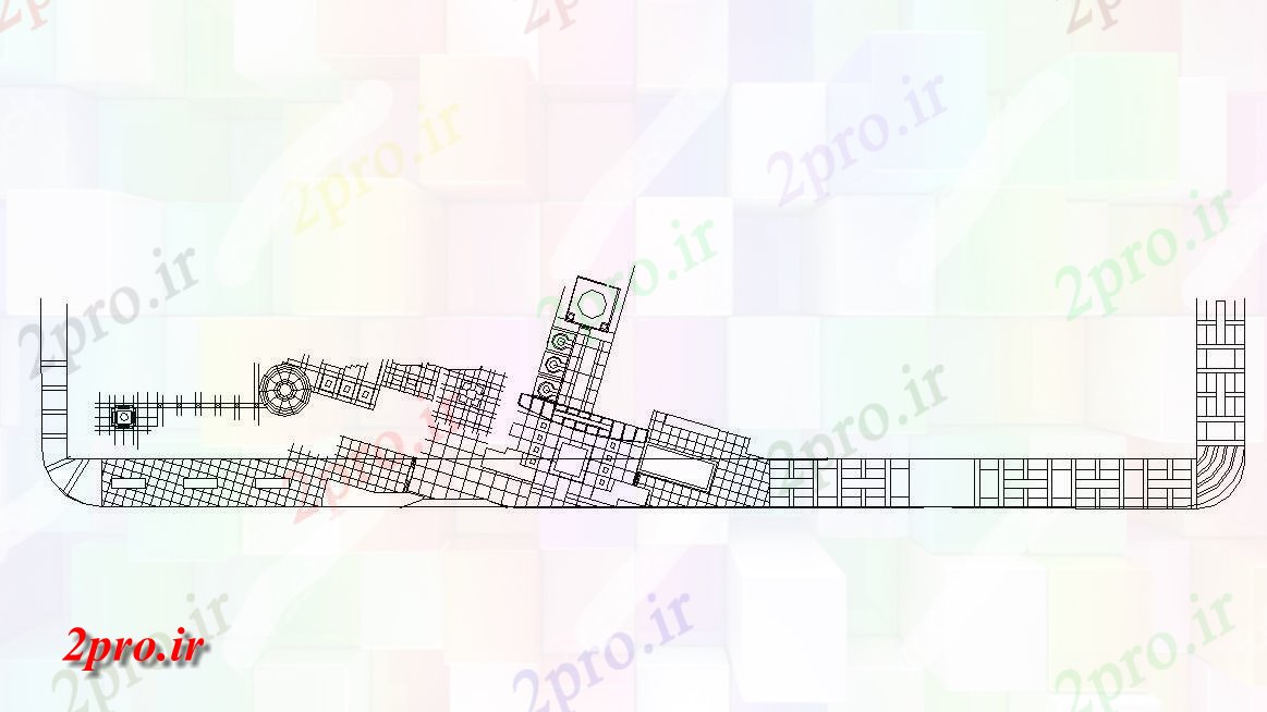 دانلود نقشه طراحی منطقه تجاری مسکونی   (کد32593)