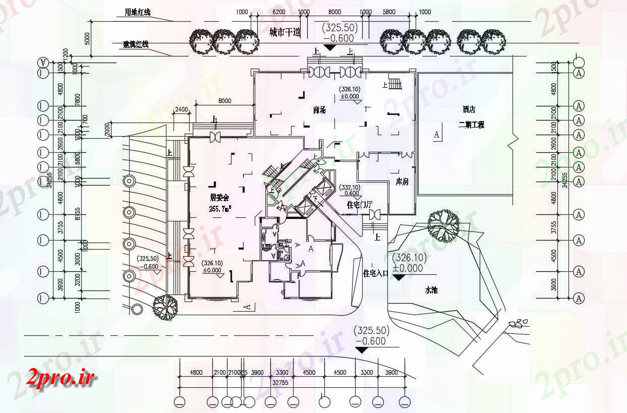 دانلود نقشه مسکونی ، ویلا ، دوبلکس ، اپارتمان 34×61 متر (کد33088)