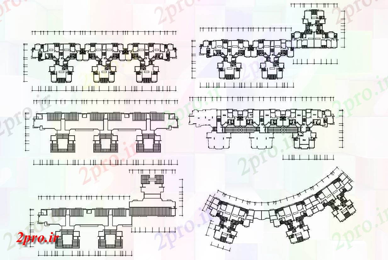 دانلود نقشه مسکونی ، ویلا ، دوبلکس ، اپارتمان 24 در 93 متر (کد33183)