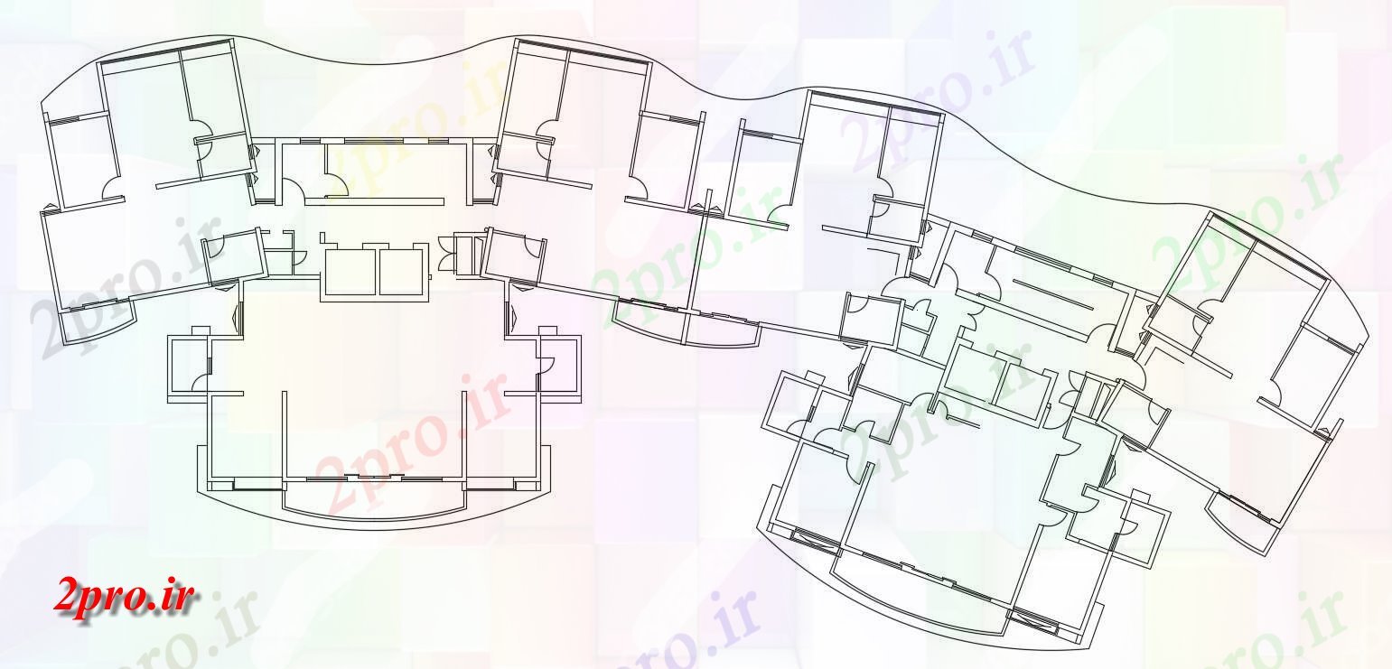 دانلود نقشه مسکونی ، ویلا ، دوبلکس ، اپارتمان 20×58 متر (کد33228)