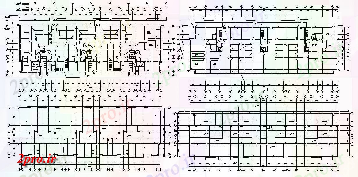 دانلود نقشه مسکونی ، ویلا ، دوبلکس ، اپارتمان 19×64 متر (کد33272)