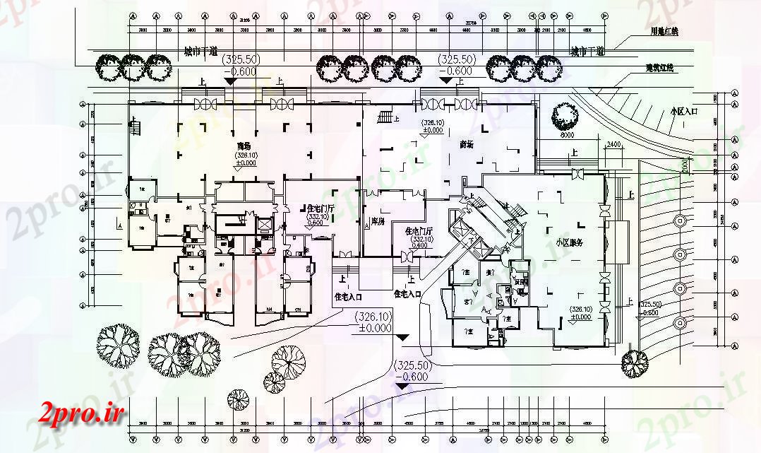 دانلود نقشه مسکونی ، ویلا ، دوبلکس ، اپارتمان 34×64 متر (کد33350)