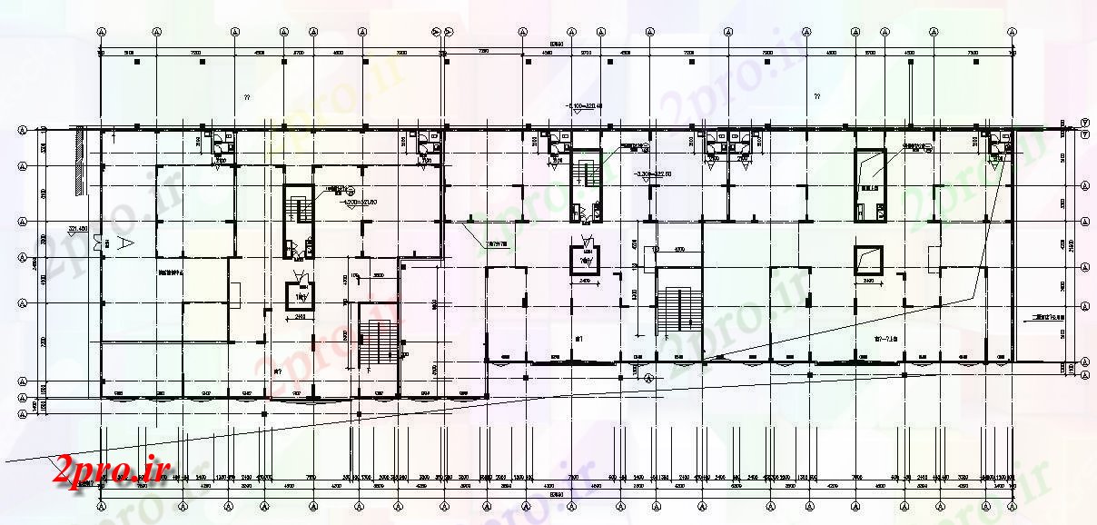 دانلود نقشه مسکونی ، ویلا ، دوبلکس ، اپارتمان 26×83 متر (کد33415)