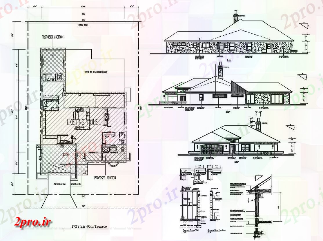 دانلود نقشه محل اقامت هتل ،مهمانسرا15×22 متر (کد30679)