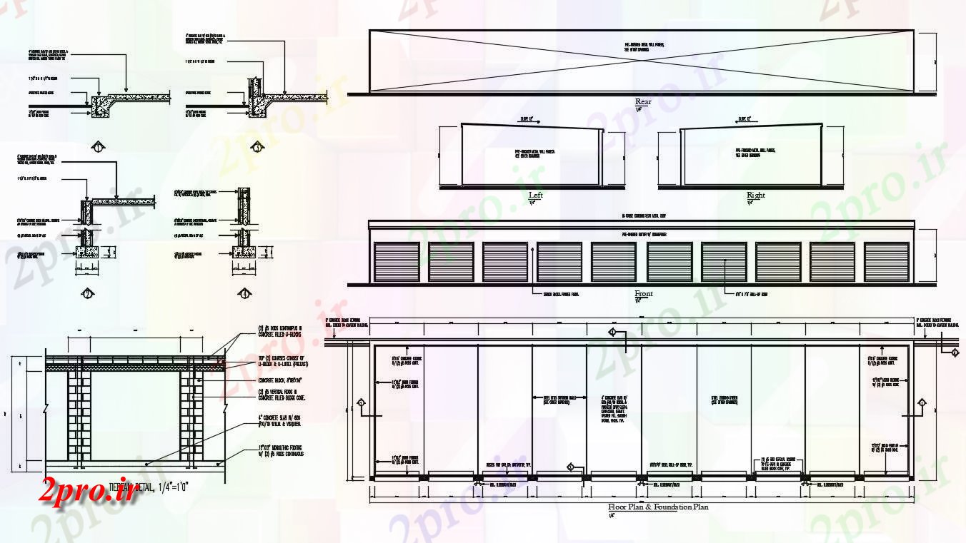 دانلود نقشه جزئیات ساختمان   (کد33574)