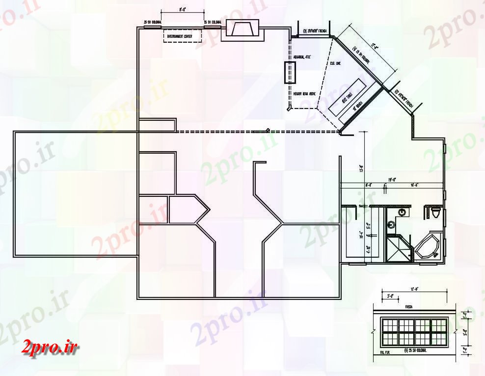 دانلود نقشه مسکونی  ، ویلایی ، آپارتمان   (کد33601)