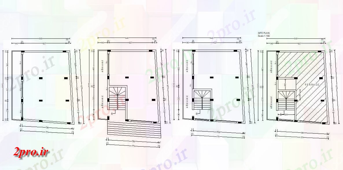 دانلود نقشه کف ساختمان  (کد33640)