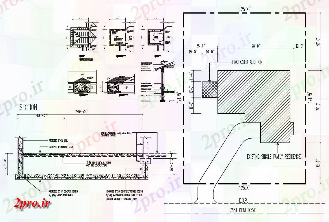 دانلود نقشه جزییات سازه  (کد33650)