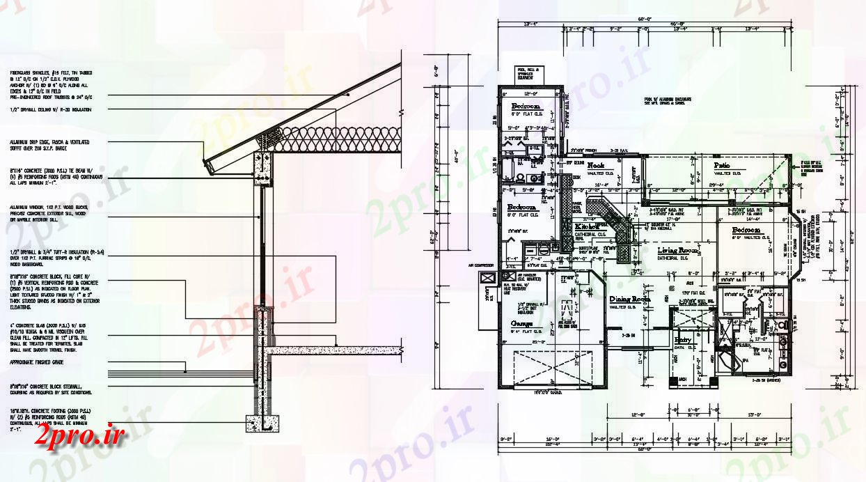 دانلود نقشه مسکونی ، اپارتمان 78×79 متر (کد33702)