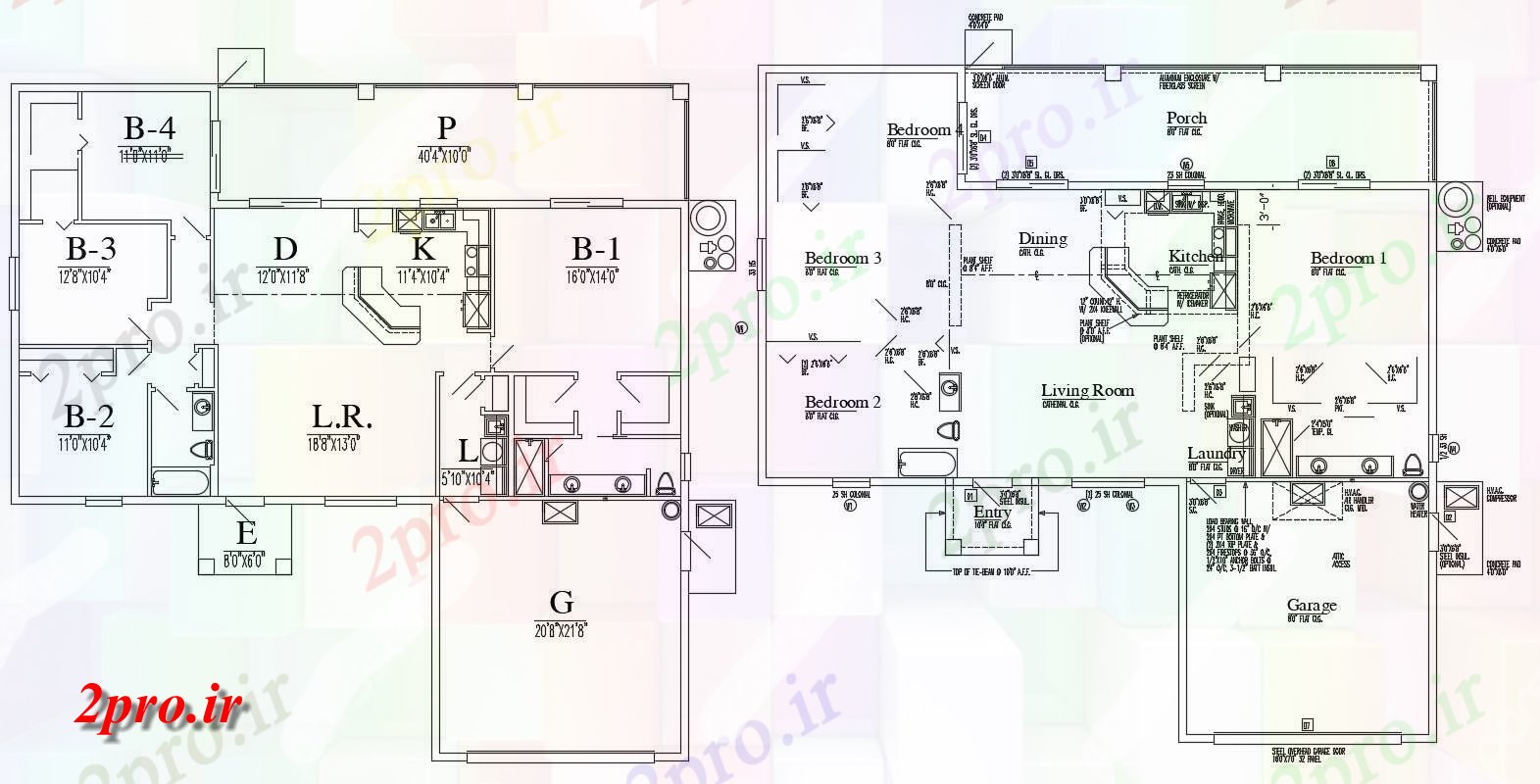 دانلود نقشه مسکونی ، اپارتمان ، ویلایی 69×74 متر (کد33719)