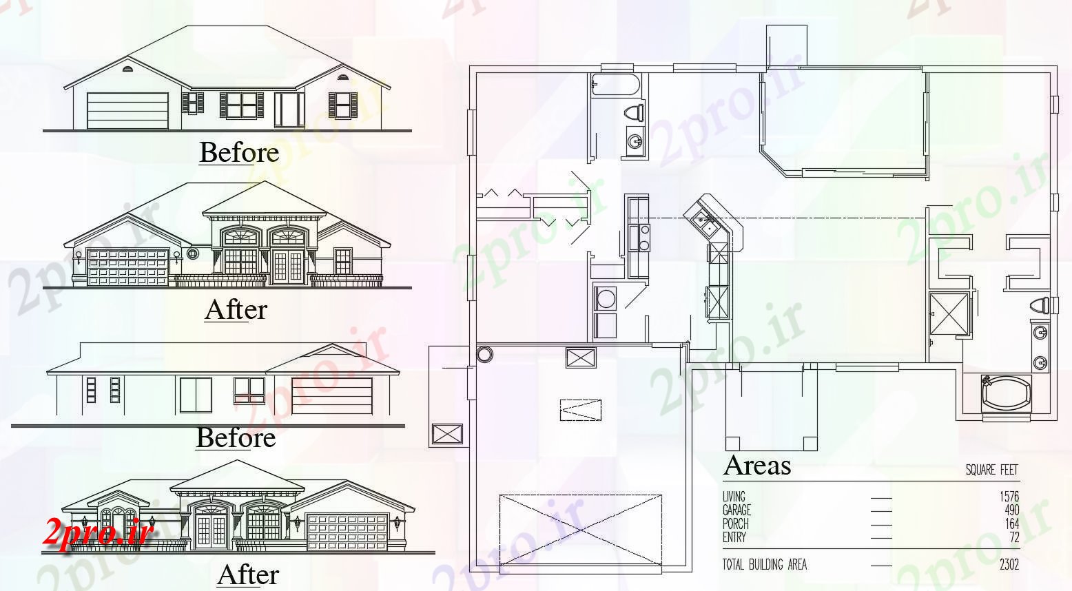 دانلود نقشه مسکونی  ، ویلایی ، آپارتمان 12×13 متر (کد33735)