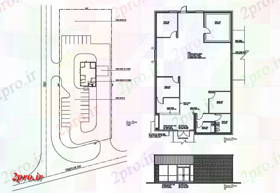 دانلود نقشه مسکونی  ، ویلایی ، آپارتمان به همراه نما  (کد33824)