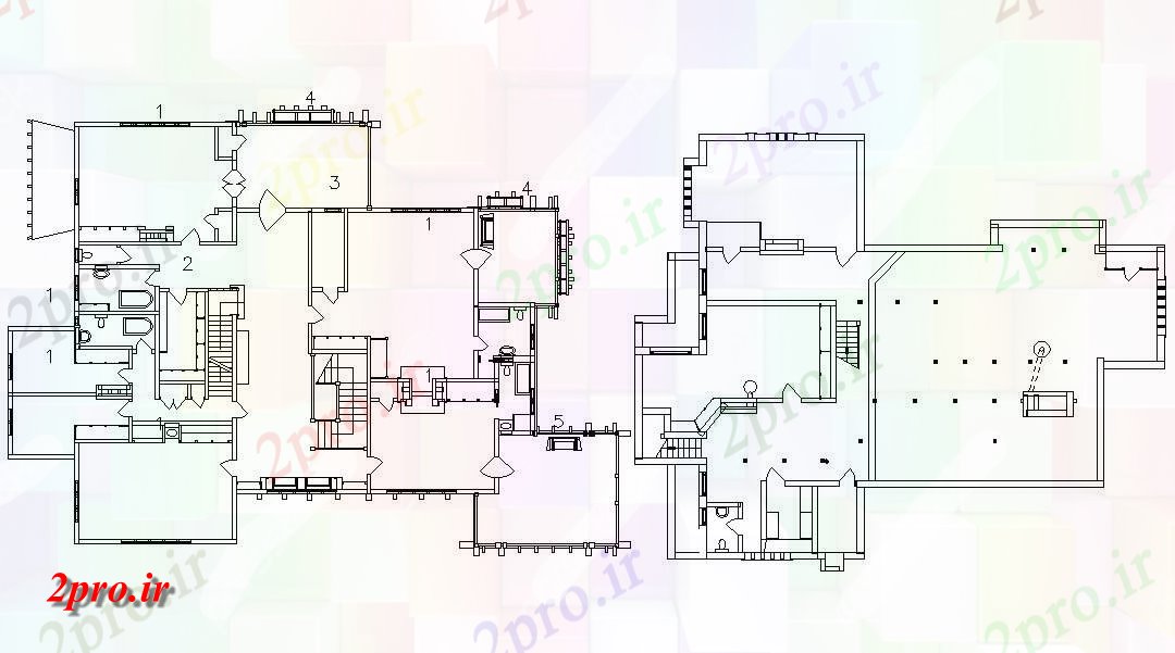 دانلود نقشه ویلا ، دوبلکس ، مسکونی 10×13 متر (کد33833)