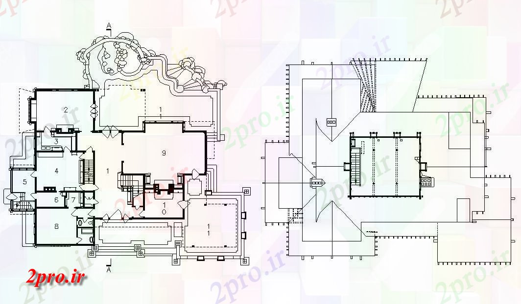 دانلود نقشه ویلا ، دوبلکس ، مسکونی 11×15 متر (کد33835)