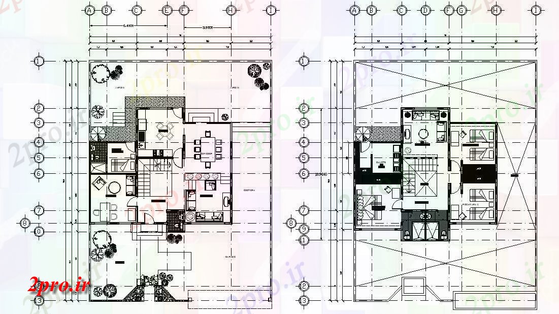 دانلود نقشه مسکونی  ، ویلایی ، آپارتمان 10×12 متر (کد33892)