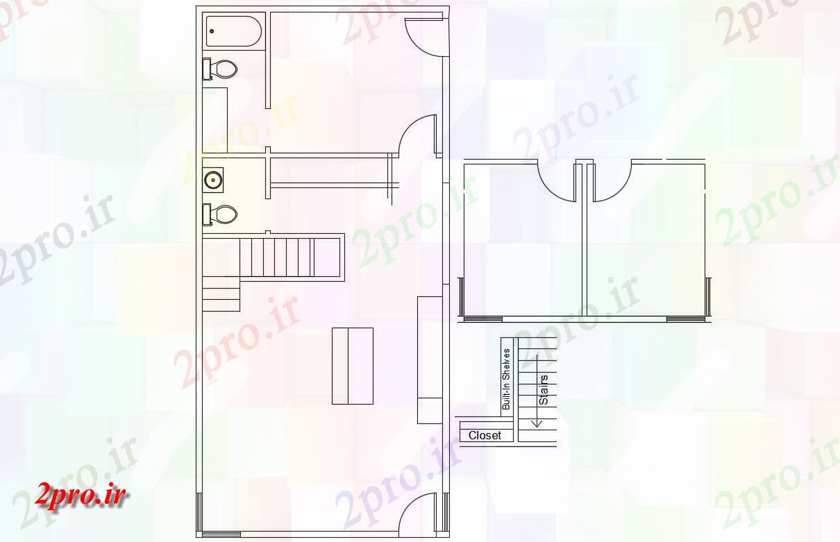 دانلود نقشه مسکونی  ، ویلایی ، آپارتمان   (کد33994)