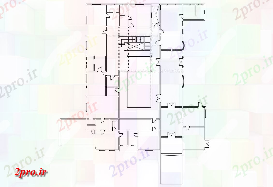 دانلود نقشه مسکونی  ، ویلایی ، آپارتمان 10×13 متر (کد34745)