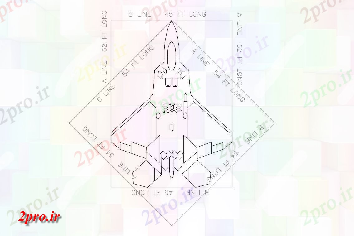 دانلود نقشه هواپیما ، موشک ، هلی کوپتر   (کد34838)