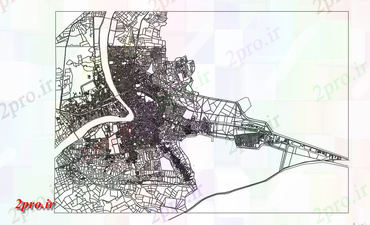 دانلود نقشه طرح مسکن ، سایت پلان ، شهرک ، بلوک بندی ، طراحی سایت   (کد35317)