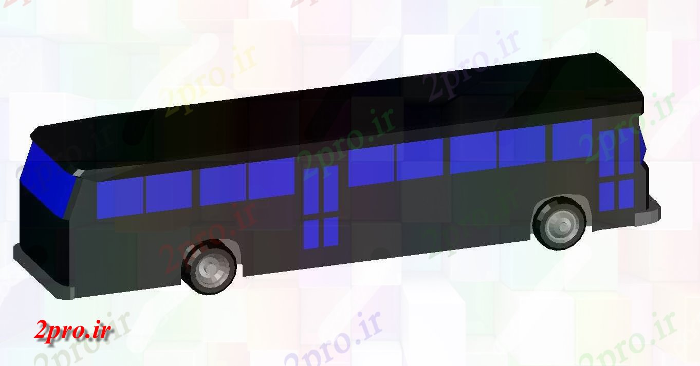 دانلود نقشه تری دی اتوبوس   (کد35446)