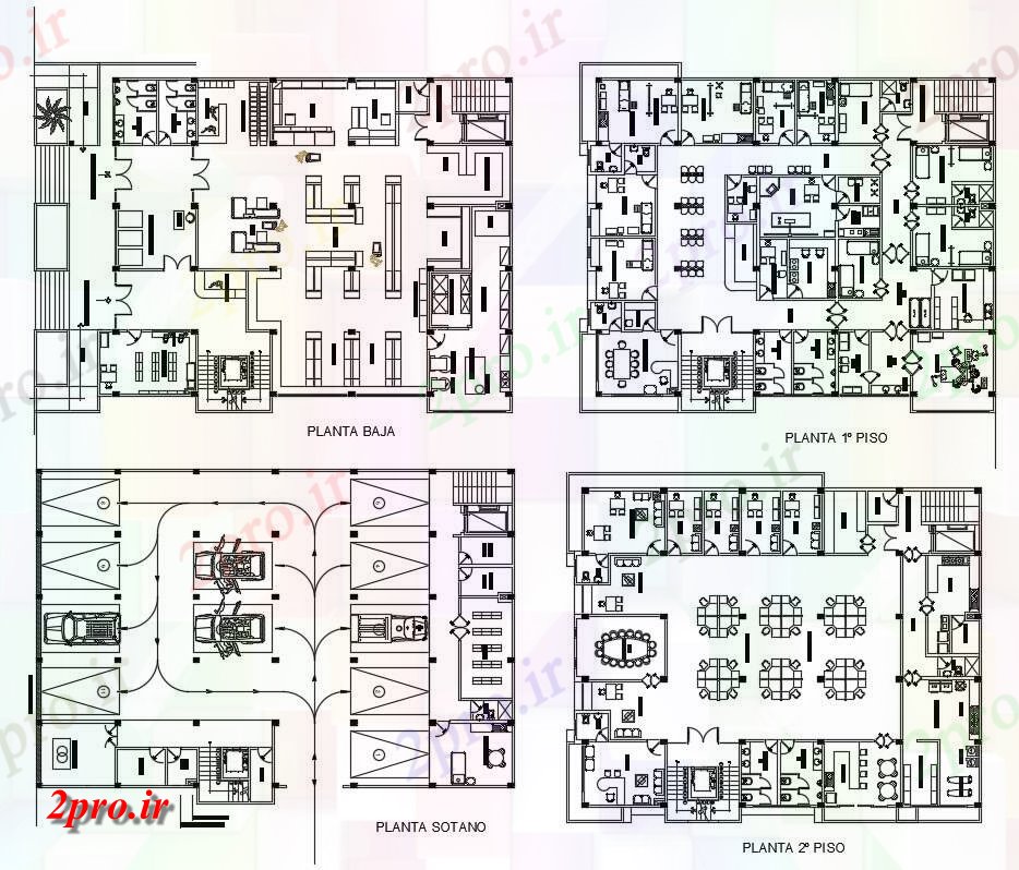 دانلود نقشه درمانگاه ، بیمارستان ، مرکز بهداشت 21×30 متر 21 در 25 متر (کد35811)