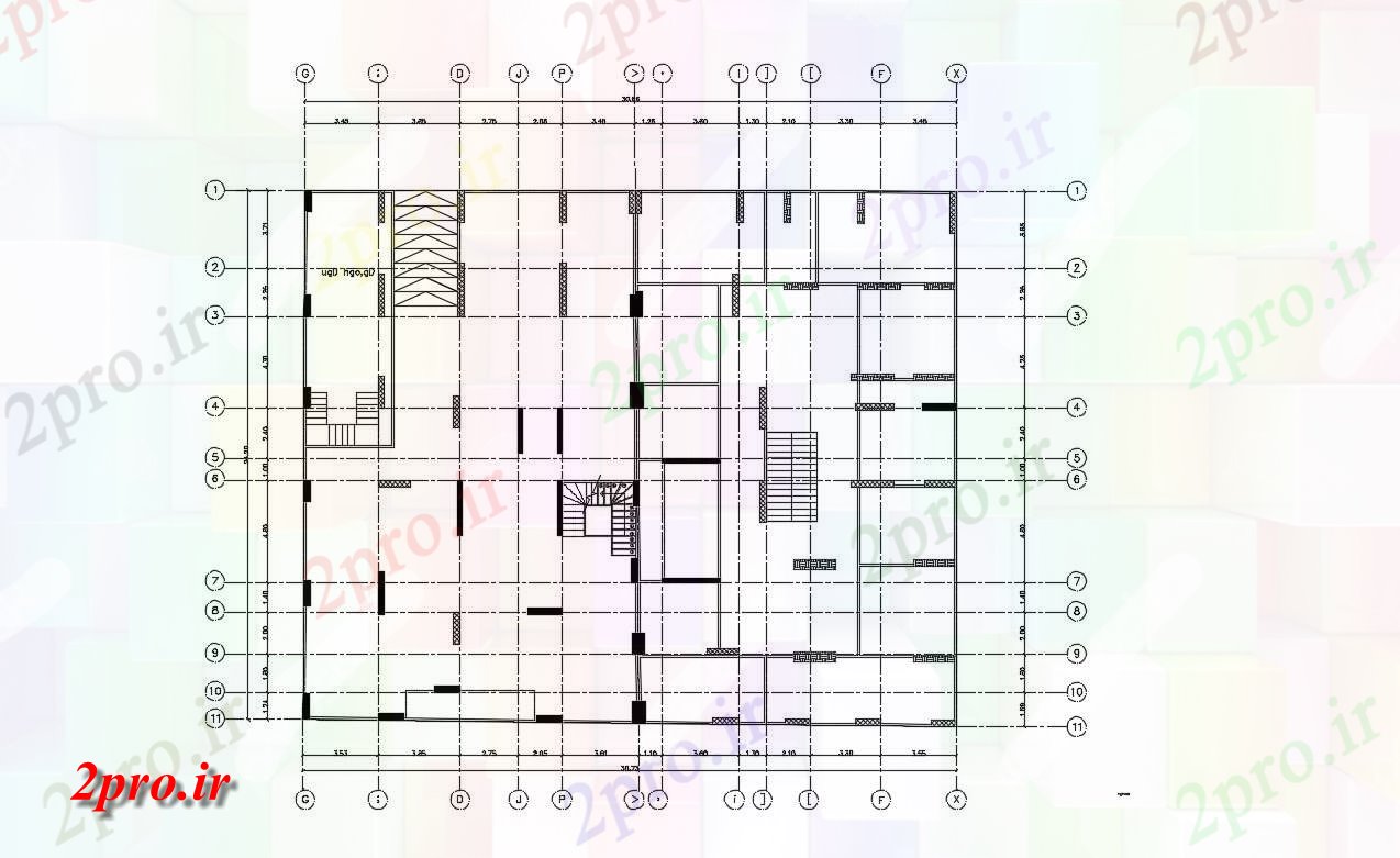 دانلود نقشه طرح ساختمان  (کد35826)