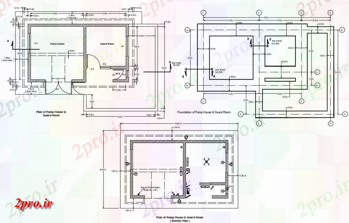 دانلود نقشه تلمبه خانه  (کد35985)