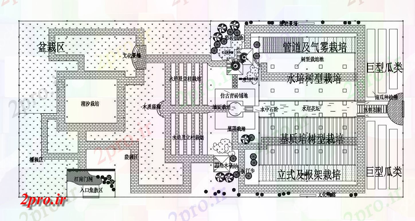 دانلود نقشه ساختمان مسکونی  ، ویلایی ، آپارتمان 44×96 متر (کد36207)