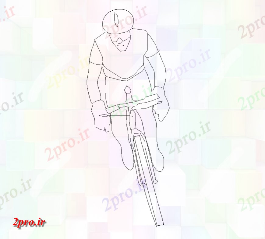 دانلود نقشه دوچرخه ، ادم ، فیگور  (کد36705)