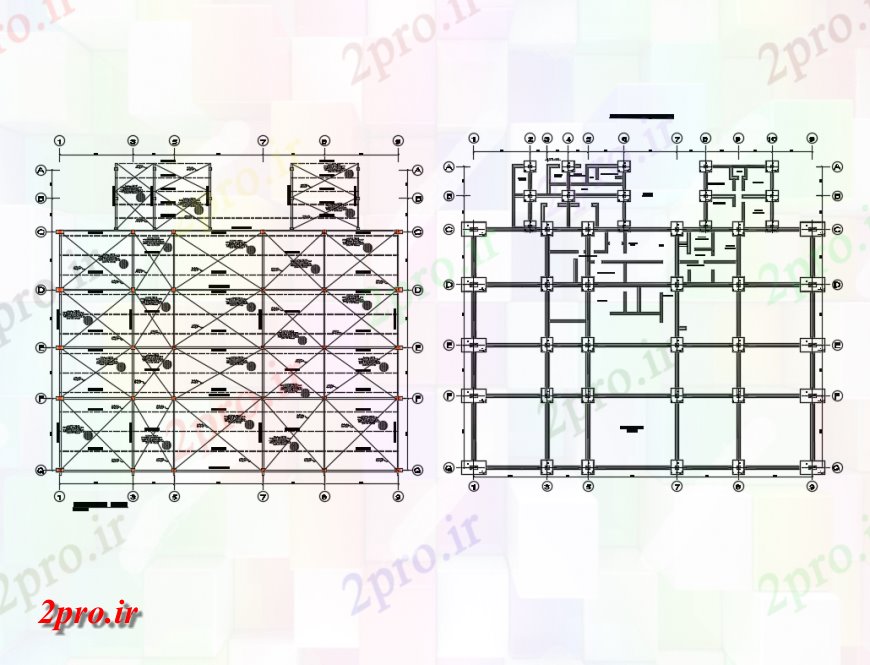 دانلود نقشه جزییات سقف ساختمان   (کد37067)