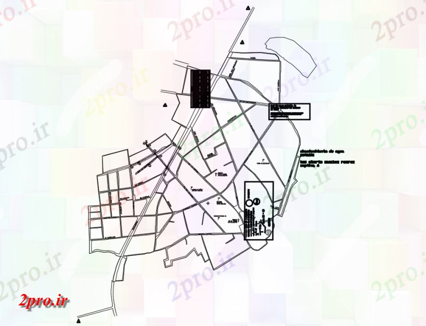 دانلود نقشه سیستم فاضلاب شهری  (کد37089)