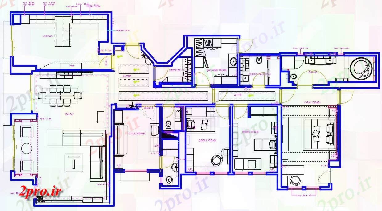 دانلود نقشه خانه های کوچک ، نگهبانی ، سازمانی - 13×24 متر 13 در 25 متر (کد38329)