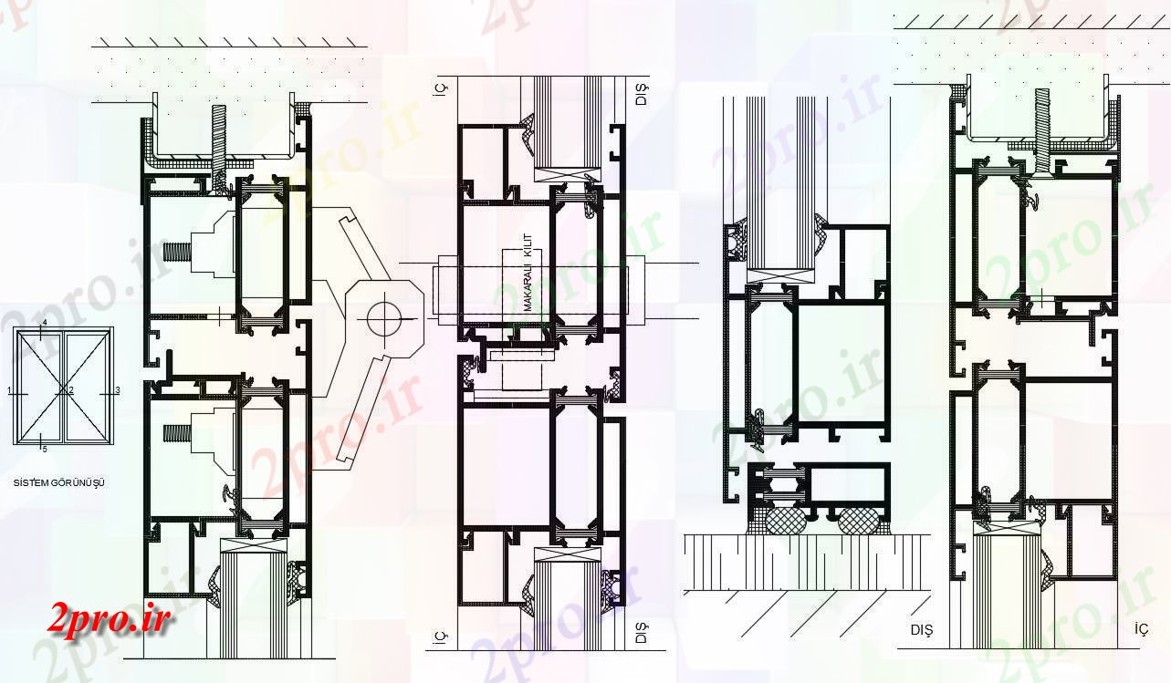 دانلود نقشه جزئیات آسانسور و  (کد38554)